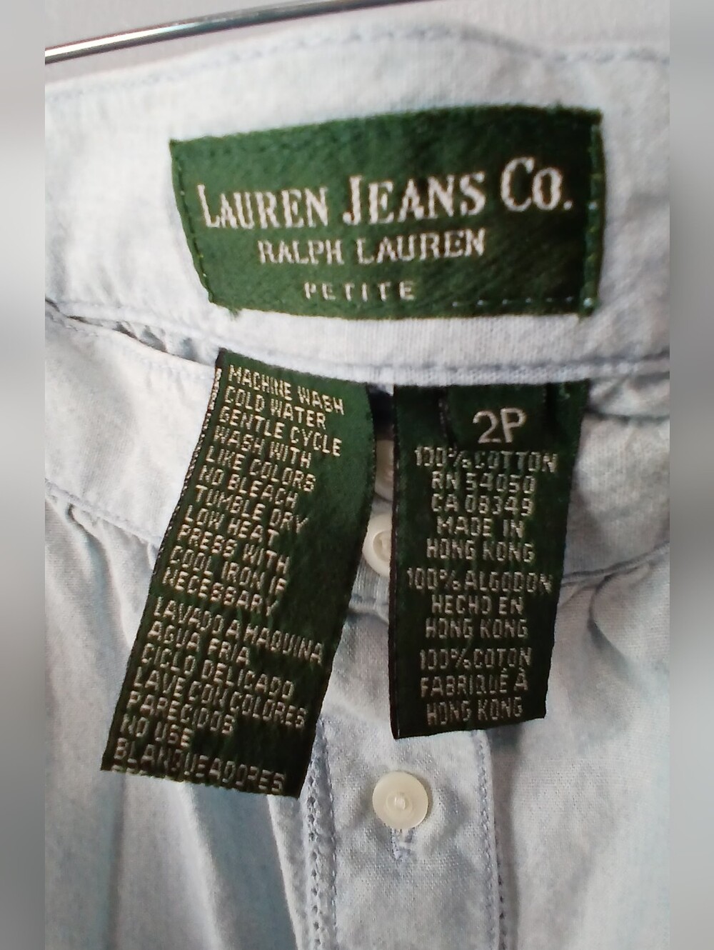 Lauren Jeans Co. Ralph Lauren Chambray Maxi Skirt Womens 2P Cottagecore Coastal - Picture 5 of 10